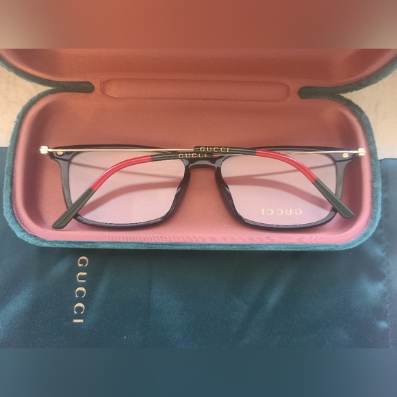 NEW 7 AUTHENTIC GUCCI FRAME MODEL- GG1056OA, COLOR BLACK, SIZE- 56-17-150 - Picture 2 of 4